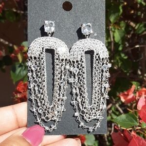 Elegant Silver Dangle Earrings